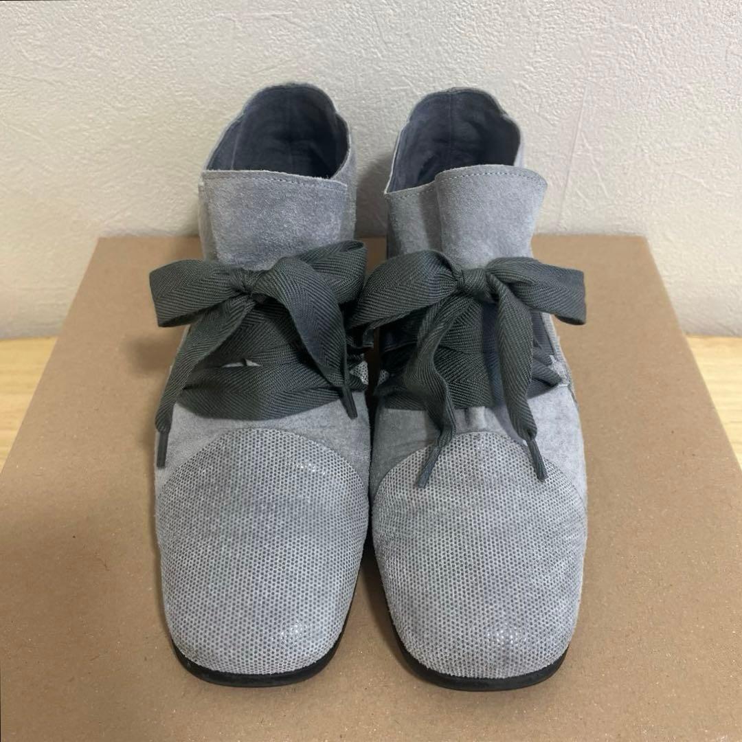 Miss Kyoukoミスキョウコ 靴 コンフォートシューズ リボン グレー