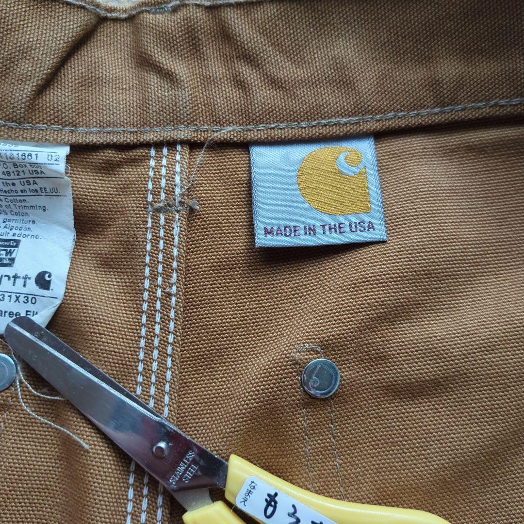 USA製 Carhartt ダブルニー 美品 ダンガリーフィット アメリカ