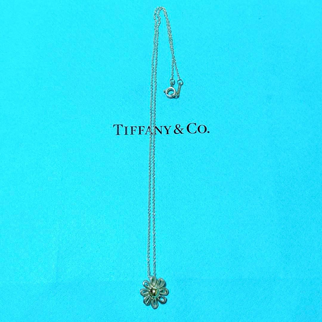 【美品】Tiffanyティファニー デイジー コンビ ネックレス 925/750