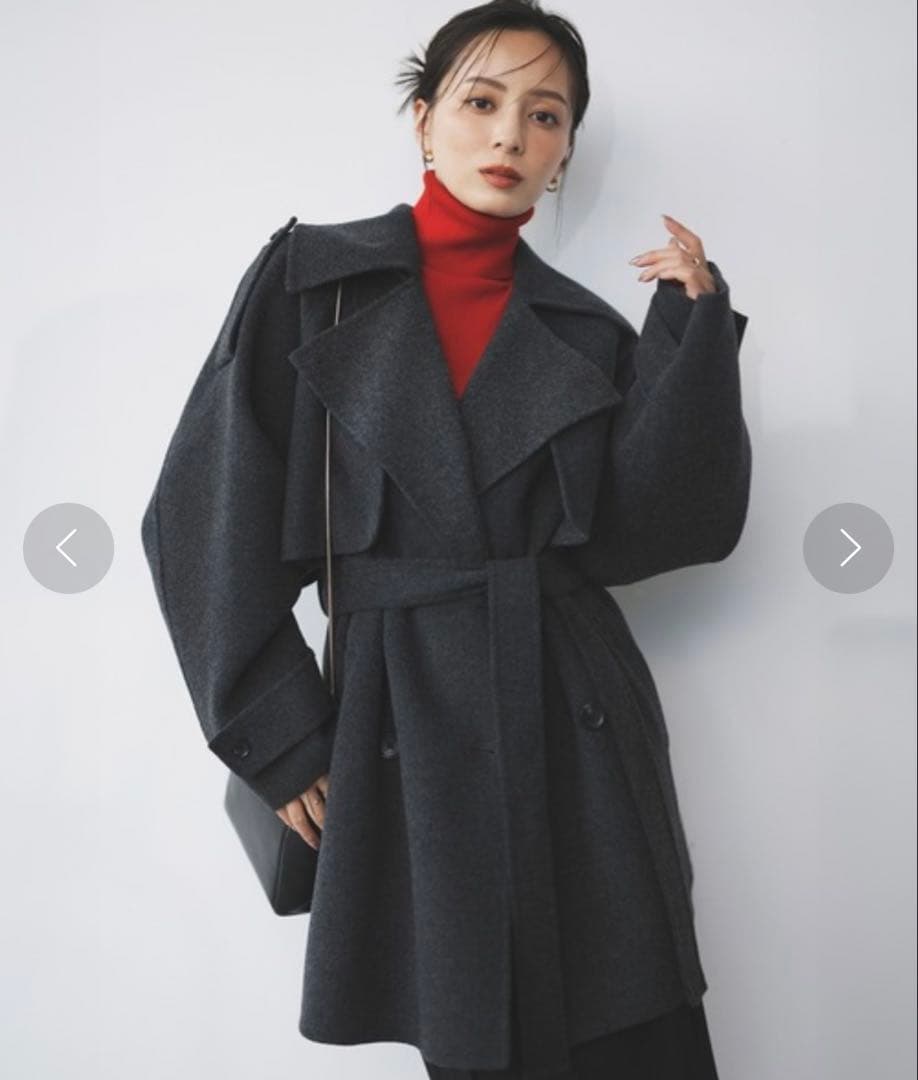 anuans リバーミドルトレンチコート