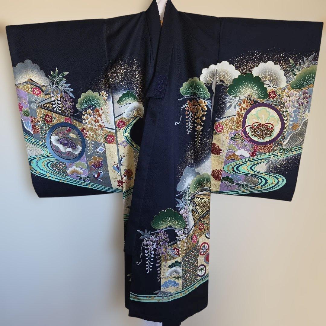 No30　男の子お祝い着物　長襦袢付き　産着