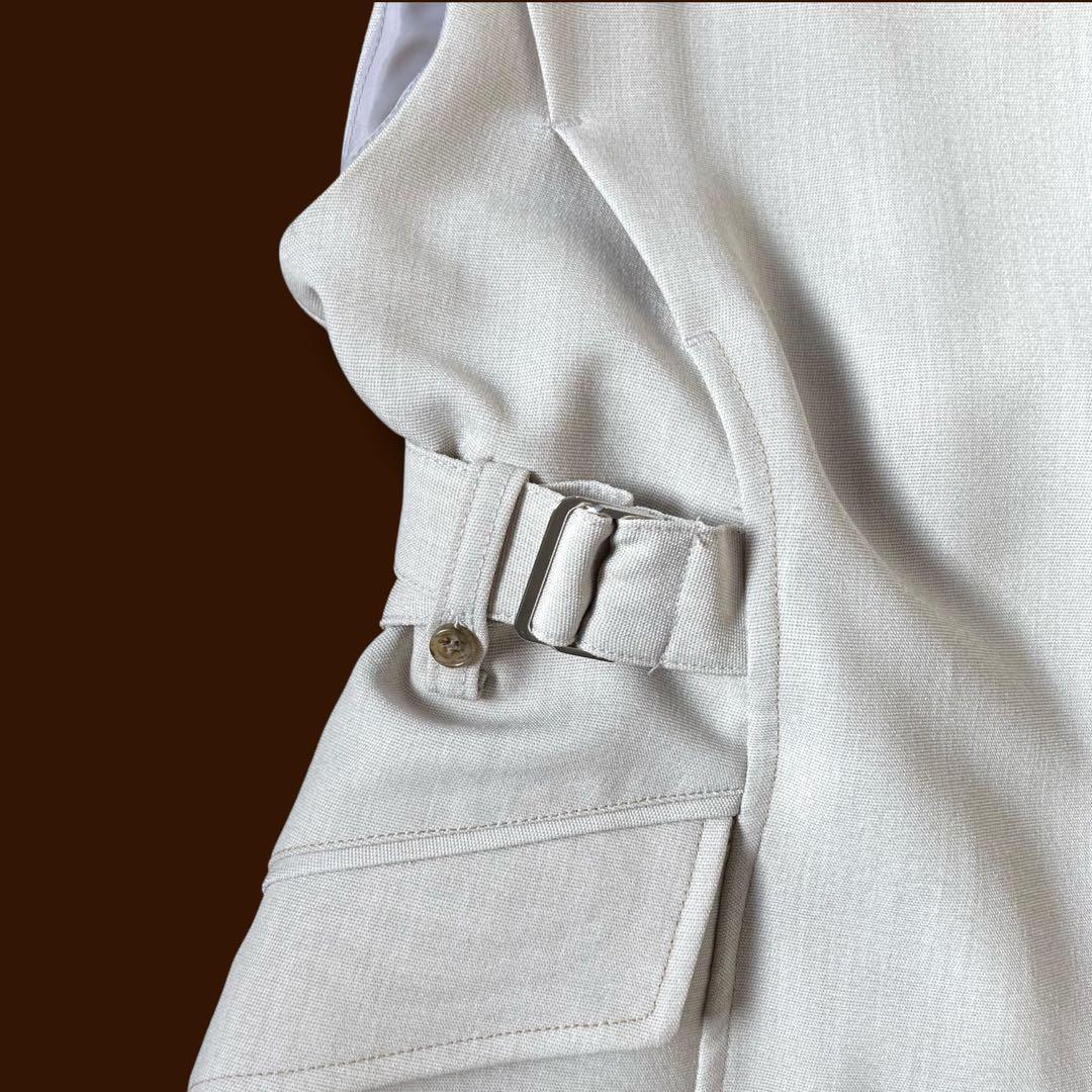 極美品 パブリックトウキョウ 25SS ベルテッドジレワンピース マキシ 洗える