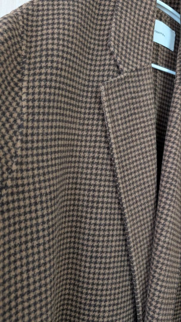 TODAYFUL チェック柄チェスターコート 38