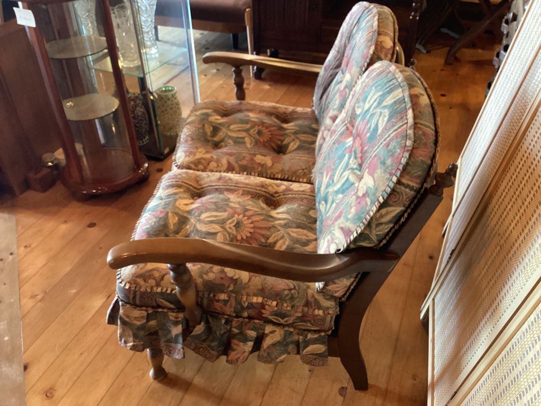 飛騨産業　キツツキ　穂高　2人用　ソファ　リビングチェア