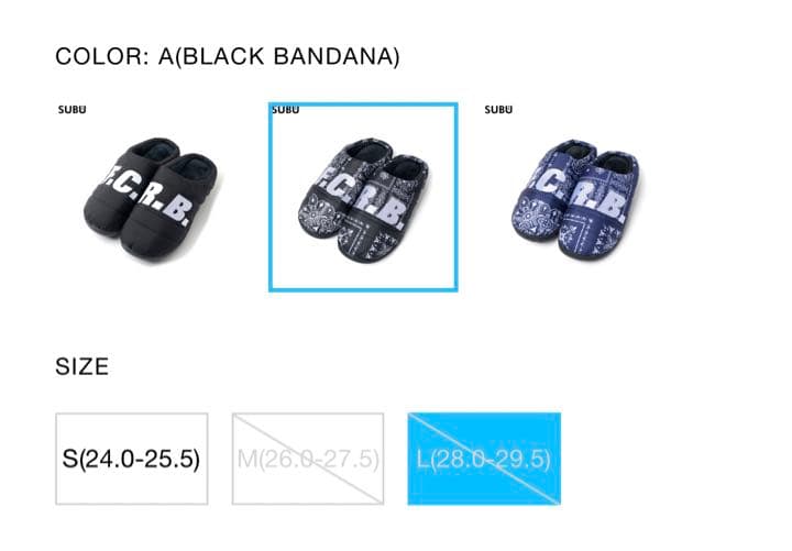 FCBristolサンダルペイズリーバンダナ柄野内外兼用シューズSUBUFCRB