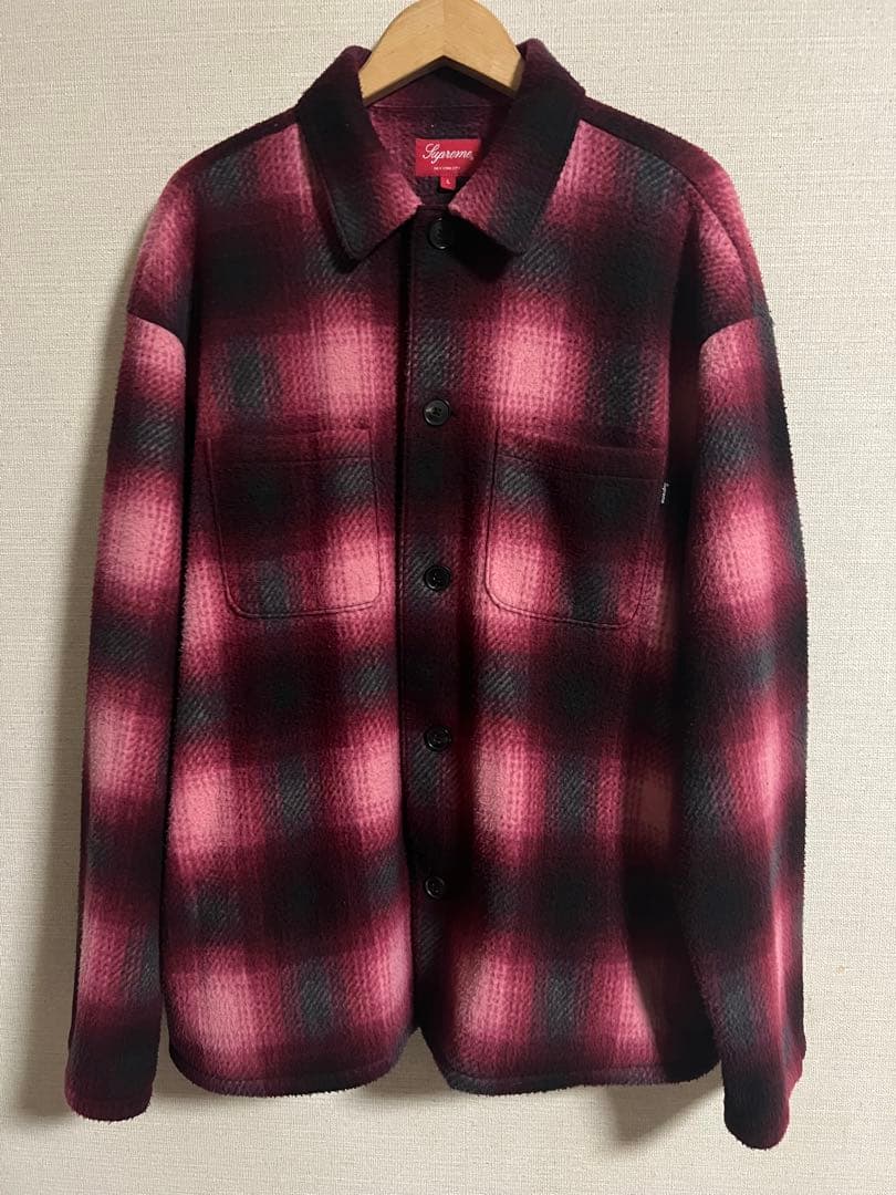 ジャケット・アウター Supreme Shadow Plaid Fleece Shirt Jacket