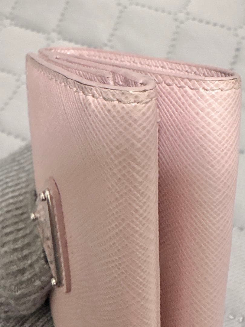 PRADA プラダ 三つ折り 財布 ウォレット ピンク