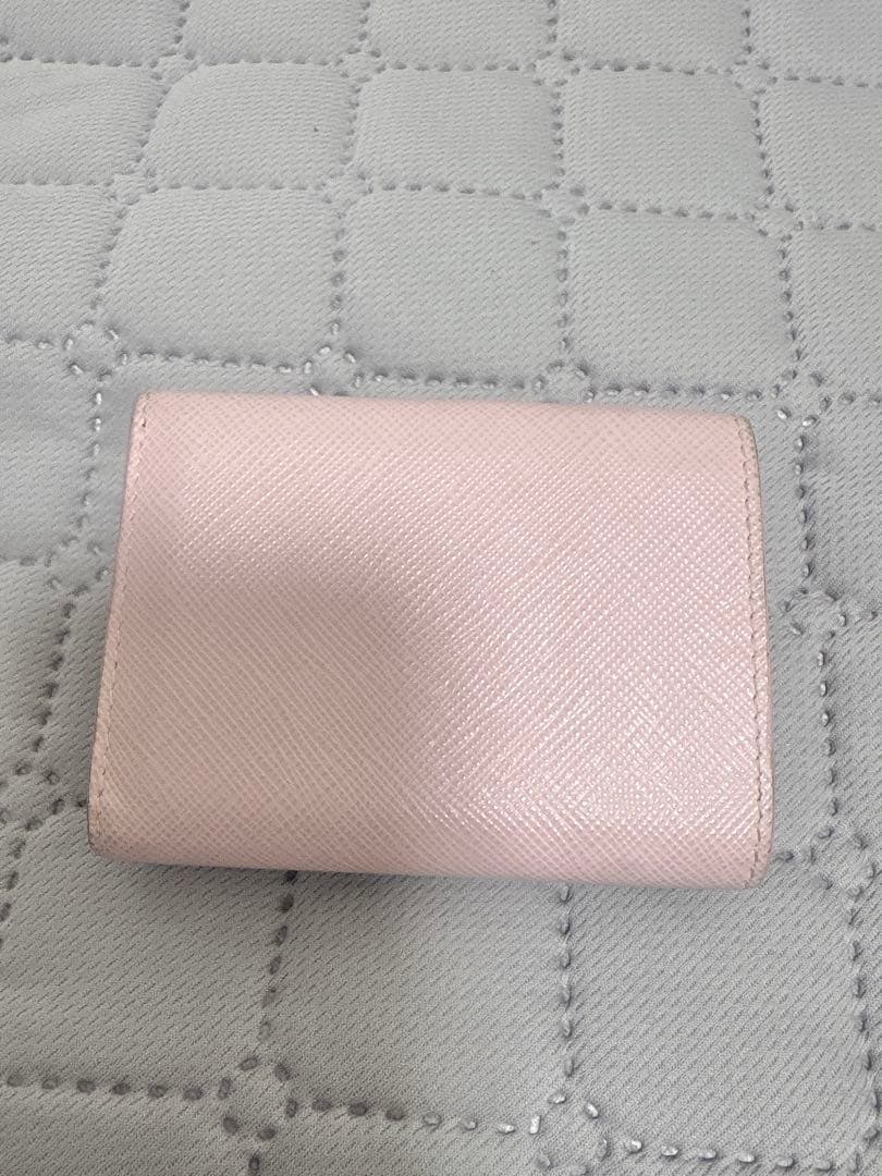PRADA プラダ 三つ折り 財布 ウォレット ピンク