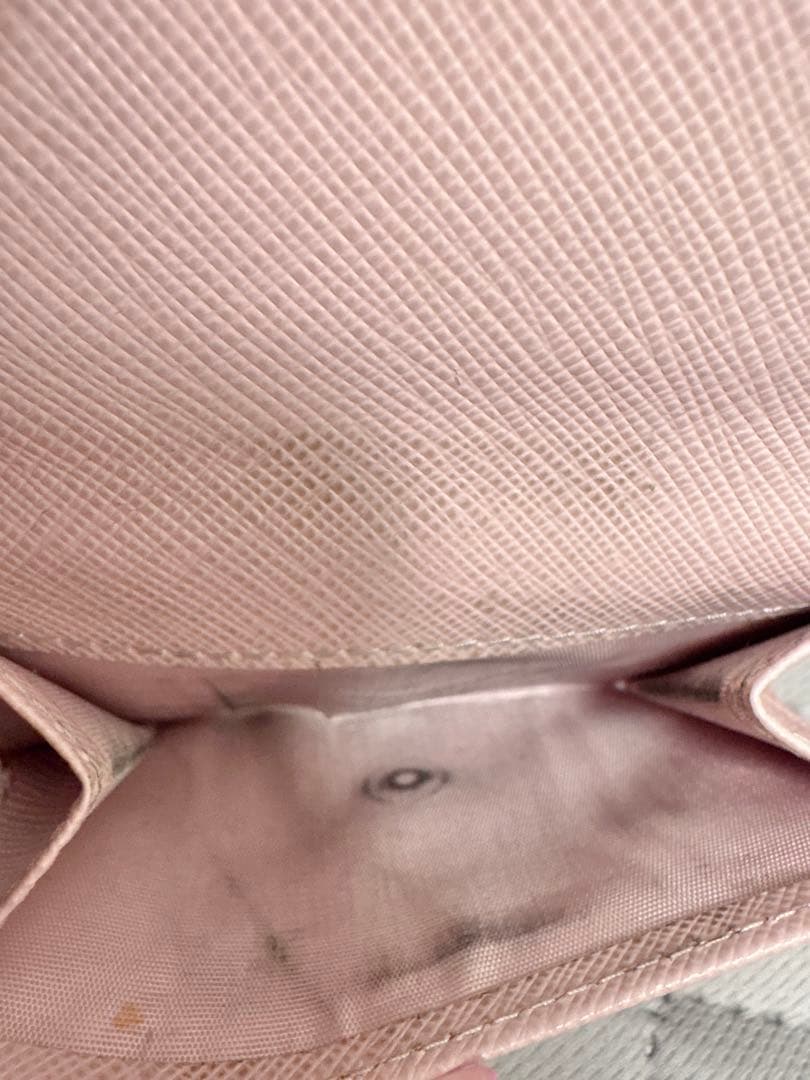 PRADA プラダ 三つ折り 財布 ウォレット ピンク