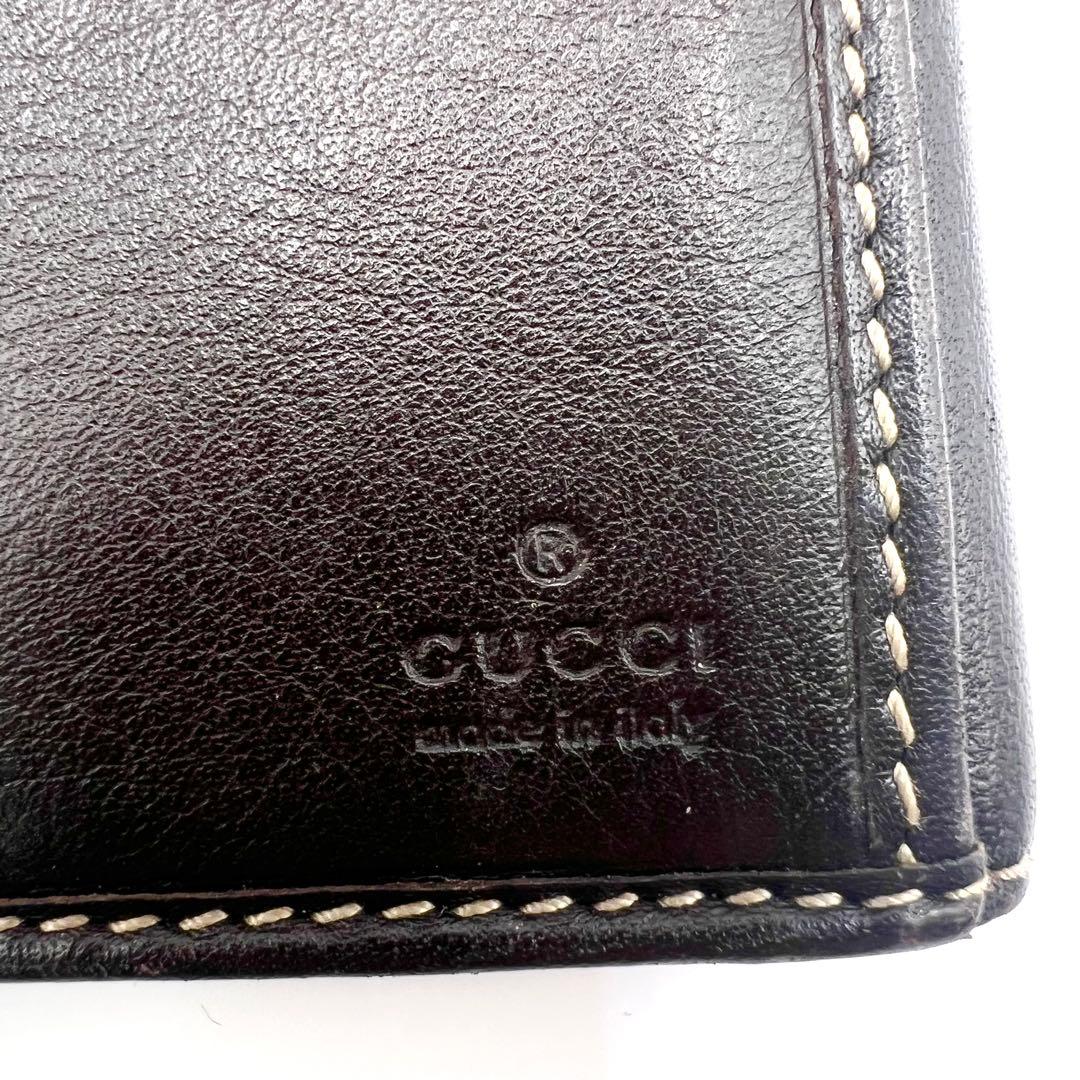 極美品✨GUCCI ラブリーハート GGキャンバス 長財布 Wホック 濃茶