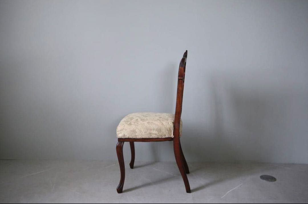 英国アンティーク木製チッペンデールダイニングチェア/サロンイス/レトロ