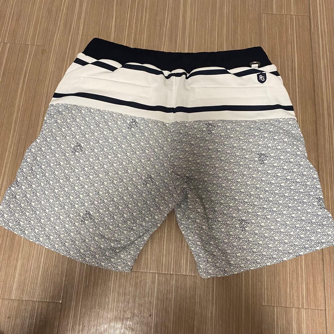 新品タグ付き　パーリーゲイツ　モノグラム柄カノコショートパンツ　サイズM