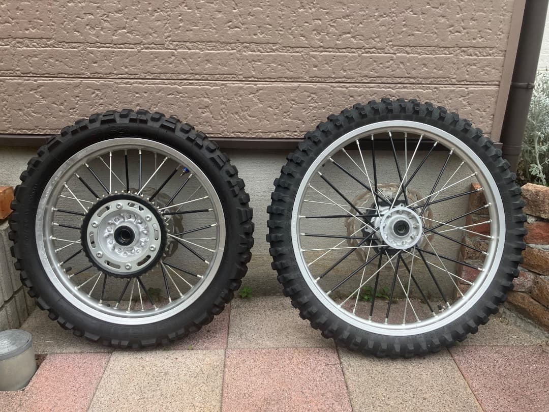 wr250rオフロード前後ホイールタイヤセット