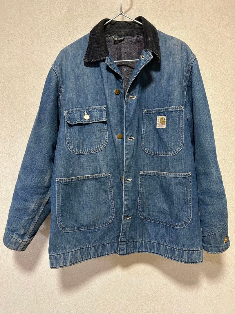 60-70's Carhartt デニム チョアコート カバーオール USA製