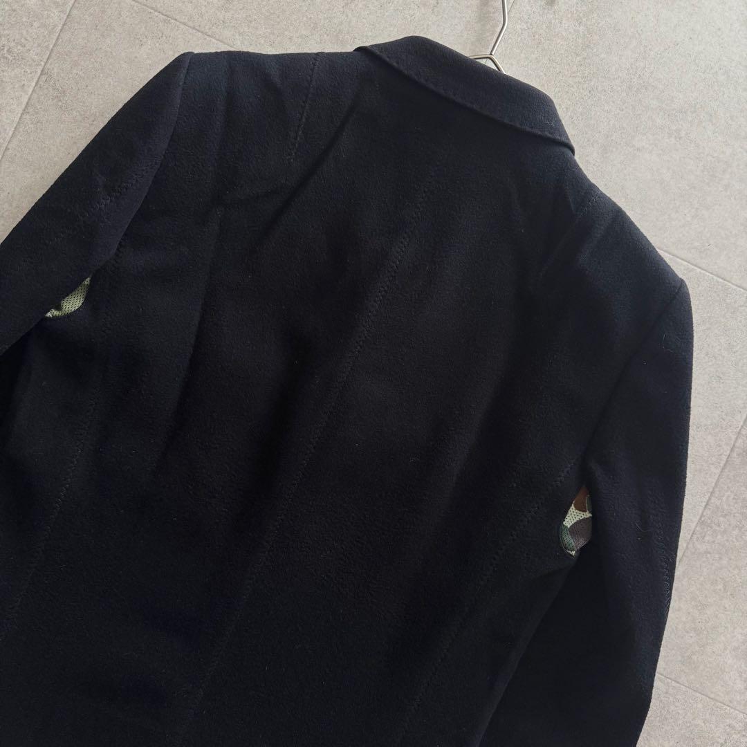 ジュンヤワタナベマン　AD2010　ジャケット　S　カシミヤ混　紺　金ボタン