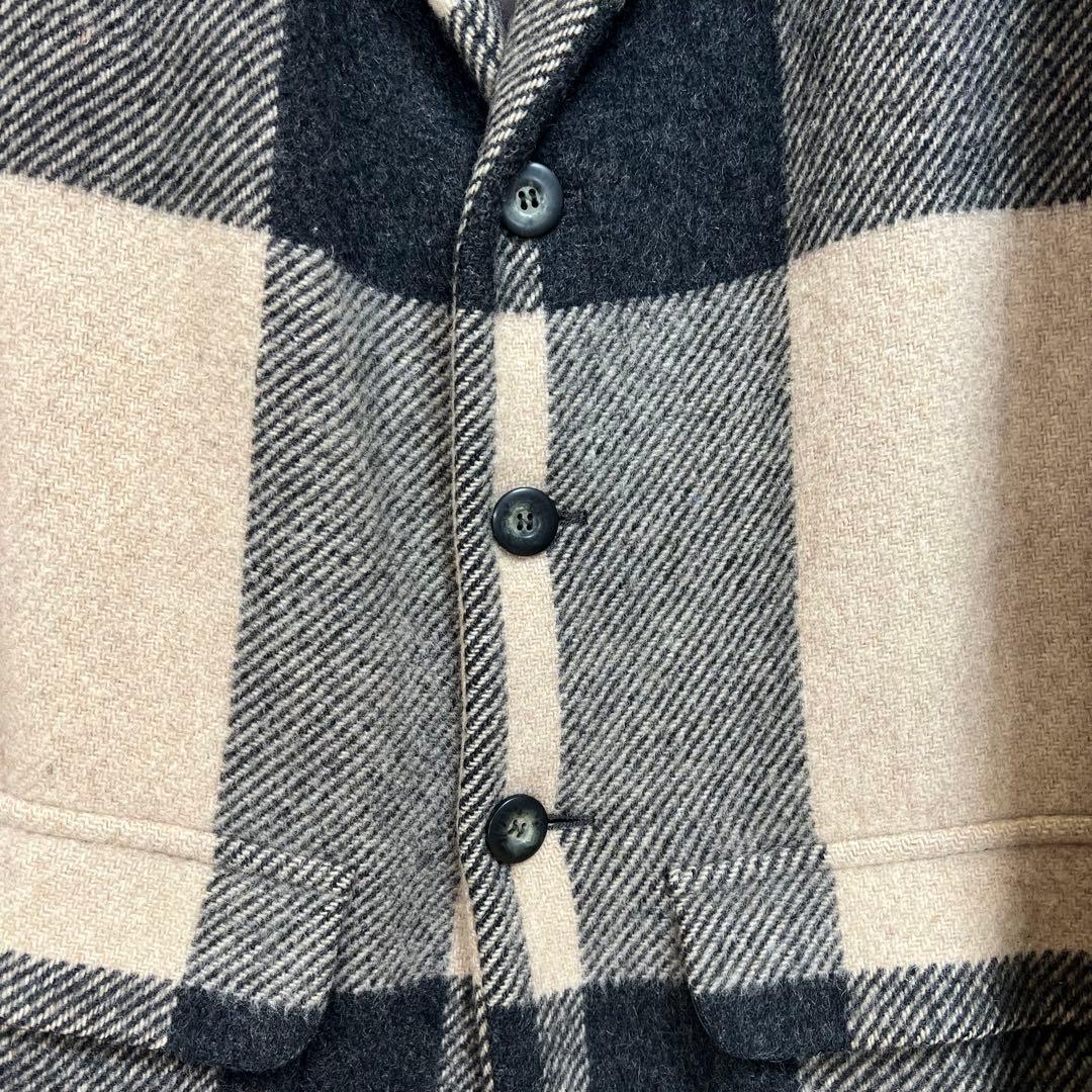 EMPORIO ARMANI 90s 大柄チェック テーラードジャケット