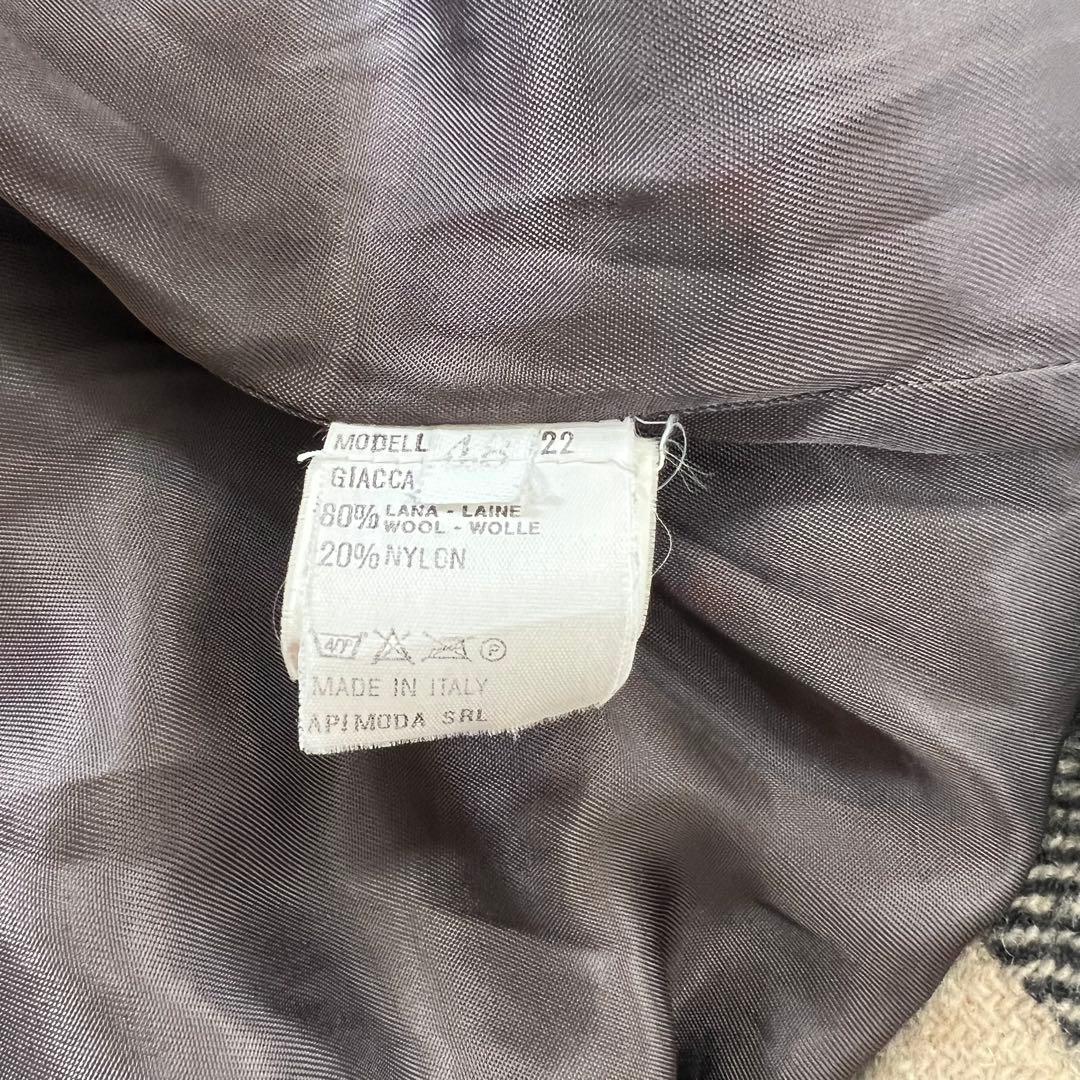 EMPORIO ARMANI 90s 大柄チェック テーラードジャケット