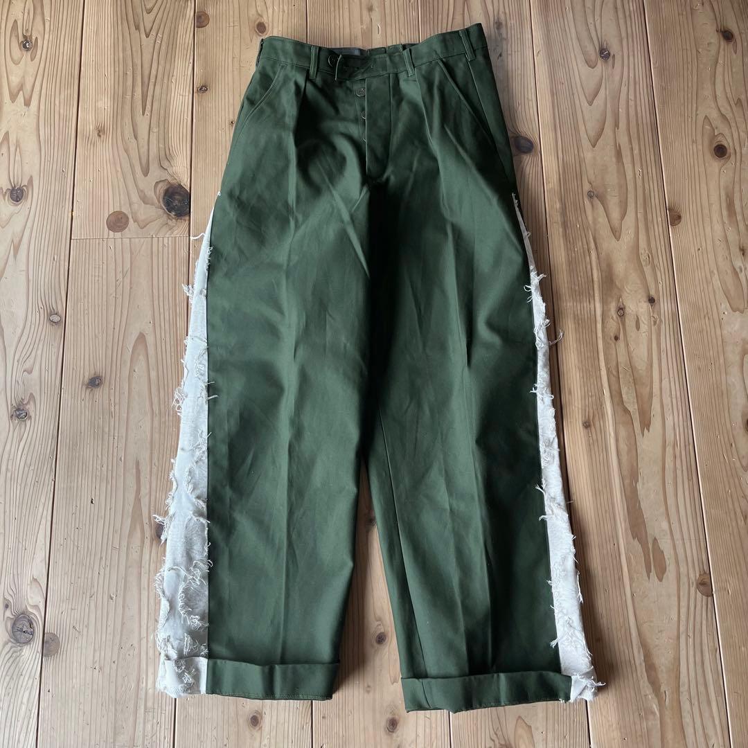 ヴィンテージミリタリー　リメイクパンツ　スウェーデン軍