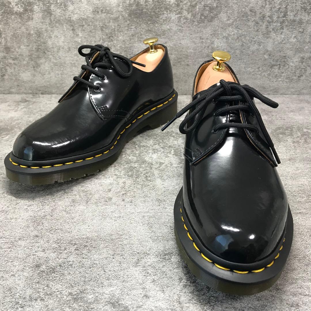 【未使用】Dr.Martens 3ホール パテント　10084 エナメルUK7