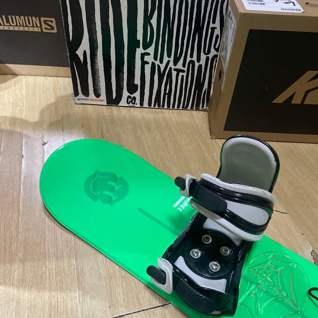 JOYRIDE　キッズスノーボードセット　125cm　バイン付4点セット