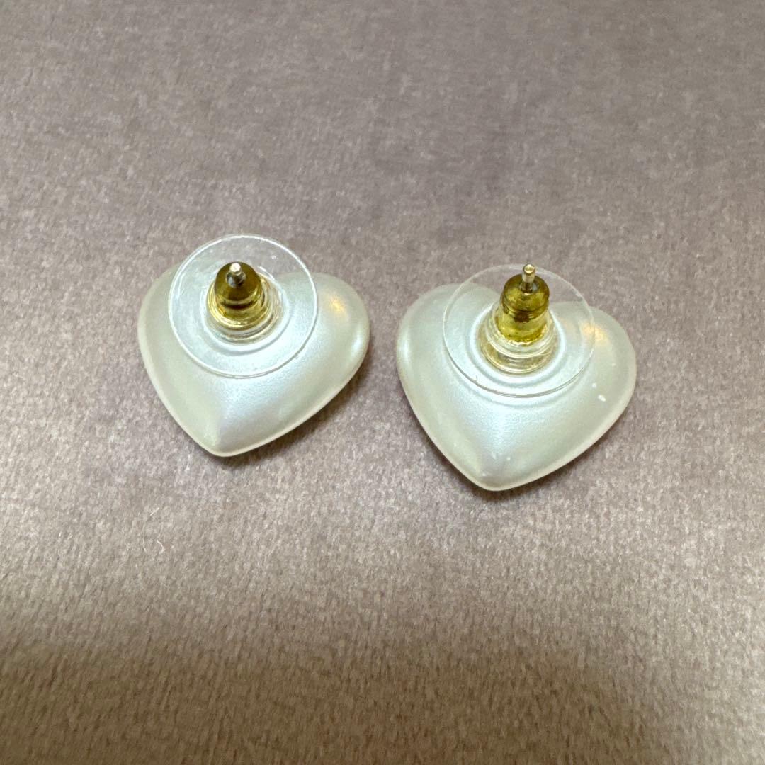 CHANEL パール　ハート　ピアス