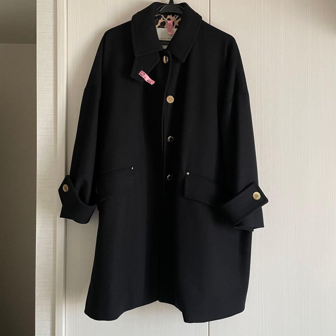 《サイズ6》マッキントッシュ　ハンビー　レオパード　ゴールドボタン