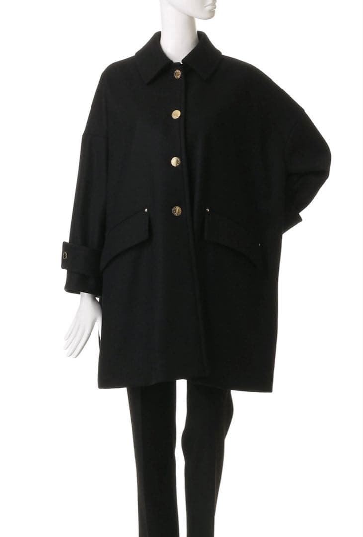 《サイズ6》マッキントッシュ　ハンビー　レオパード　ゴールドボタン