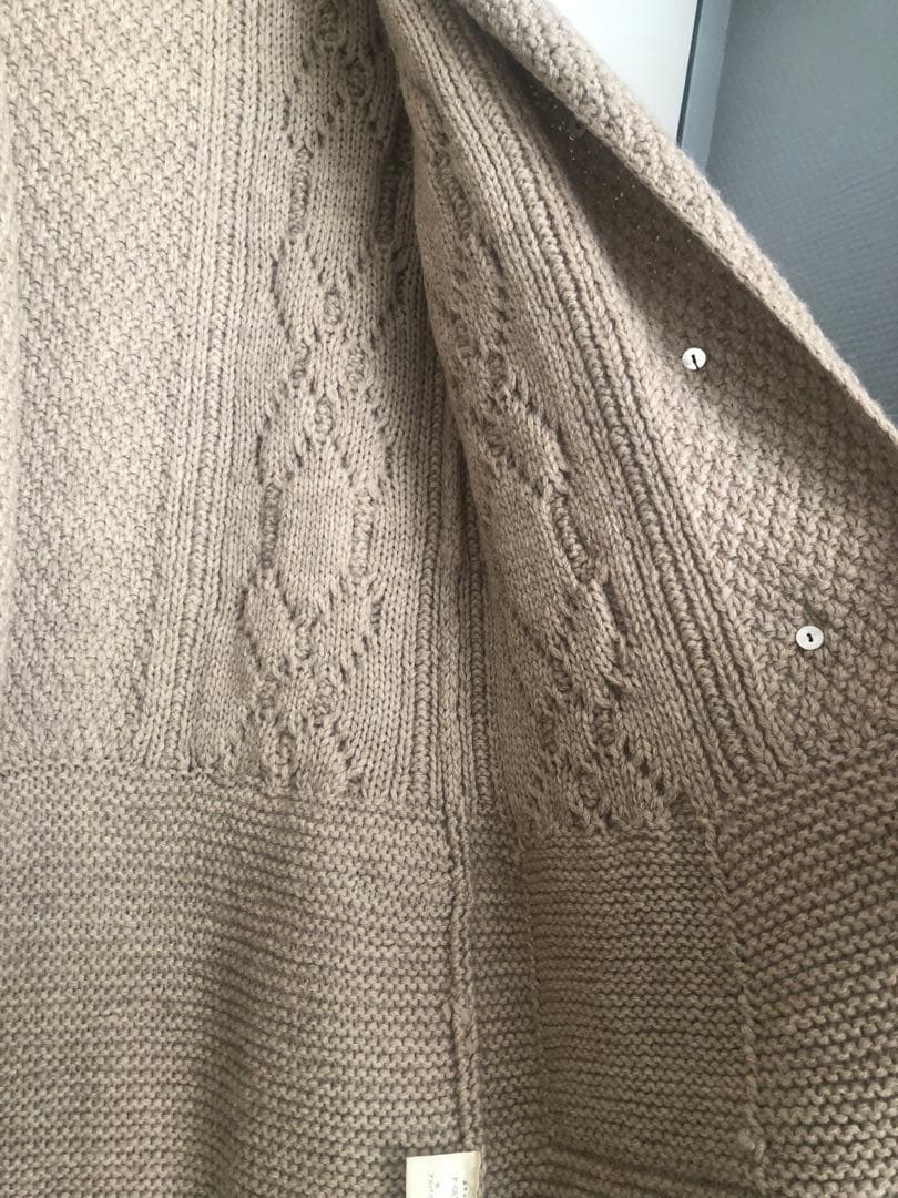 ポルテ デ ブトン ニットコート ウールコート アルパカ