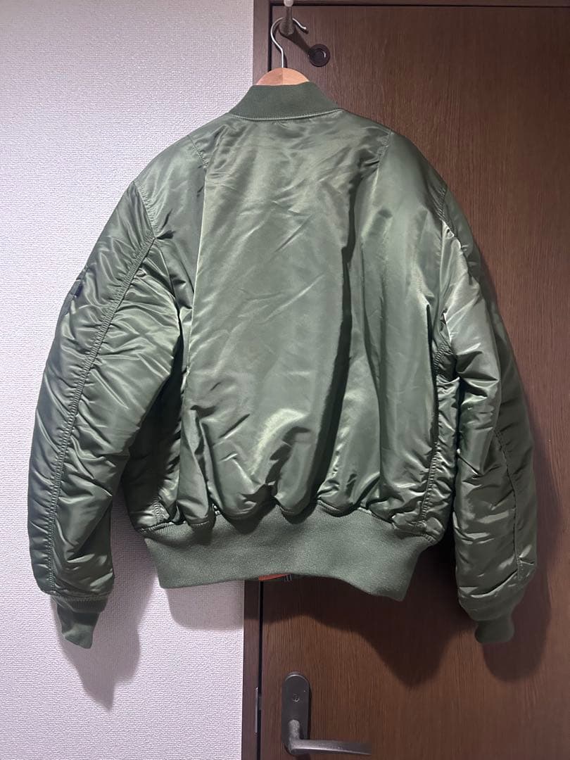 ALPHA INDUSTRIES フライトジャケット M オリーブグリーン