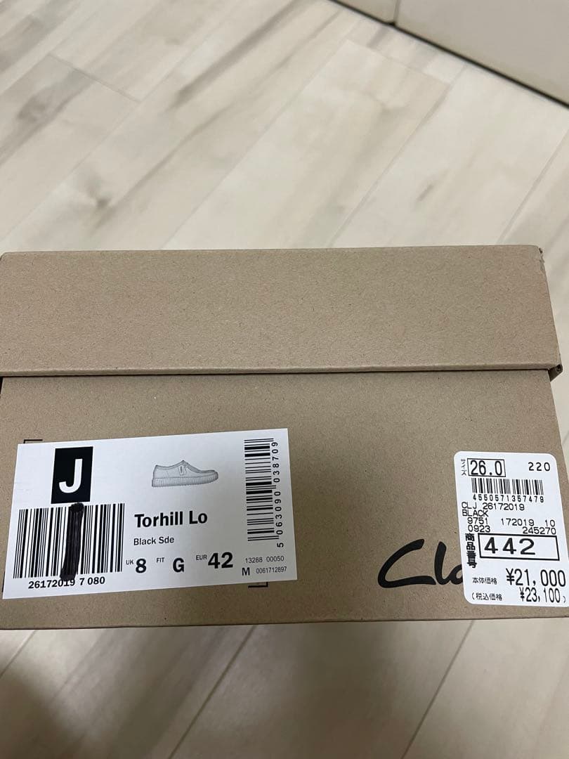 Clarks クラークス TORHILL LO トーヒルロー　ブラックスエード