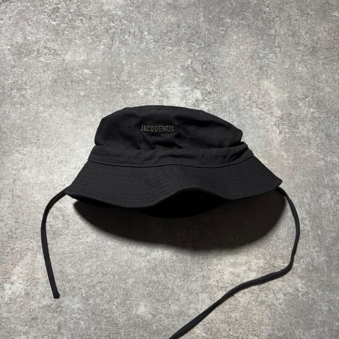 極美品 JACQUEMUS ジャックムス サファリハット ブラック フェス