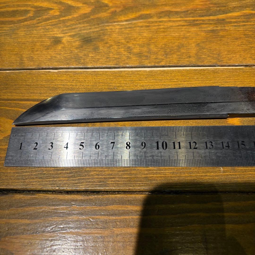 日本刀残欠クラフトナイフNo.72 備州長船住近景 拵 裏銘あり