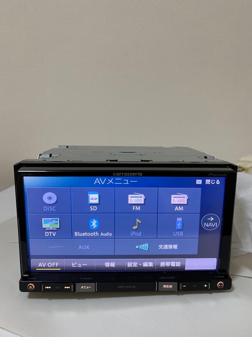 AVIC-RZ07 carrozzeria カーナビ　動作良好！2014年