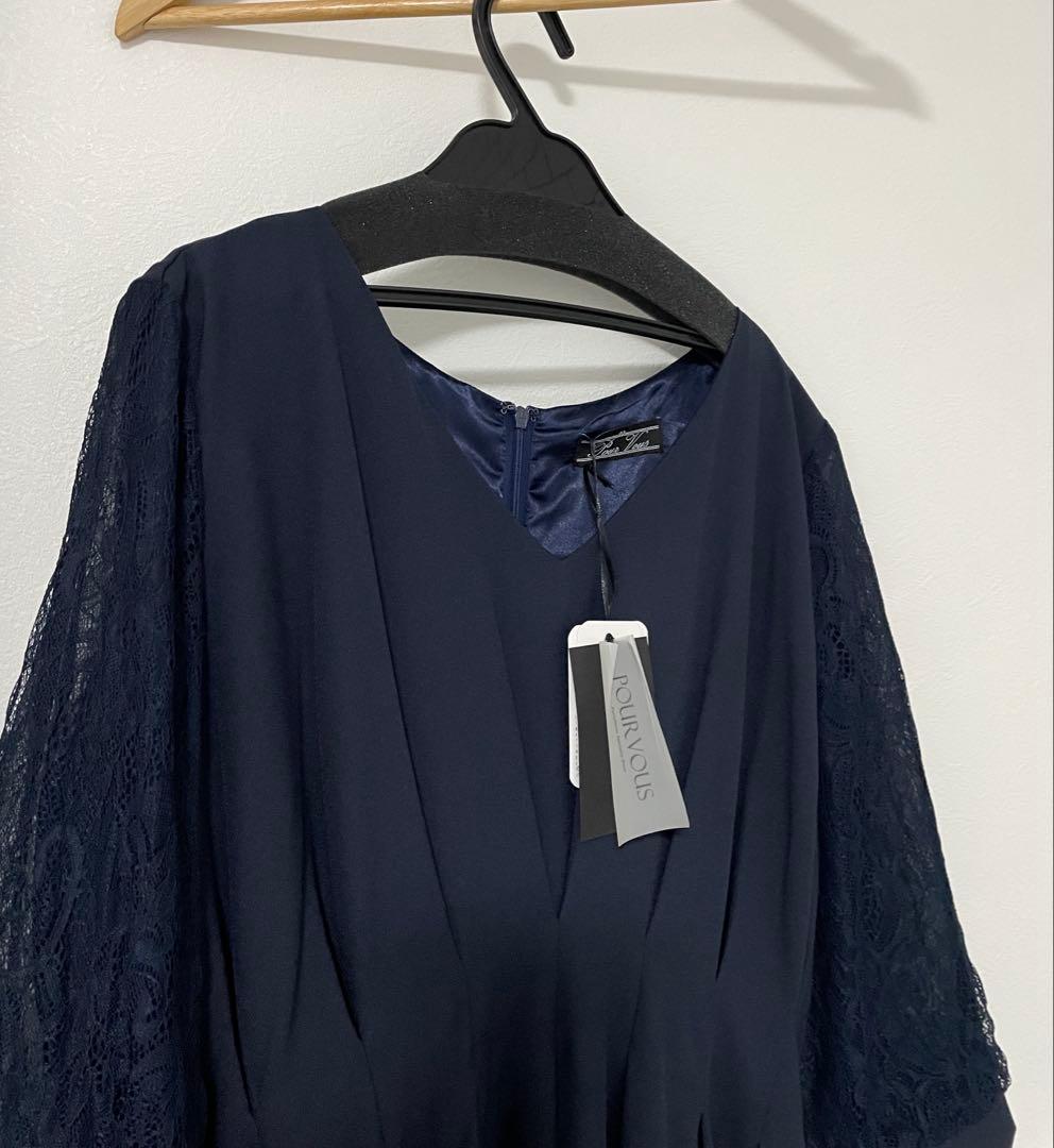 【️専用】POUR VOUS ウエストタックレース 大きいサイズ 4L