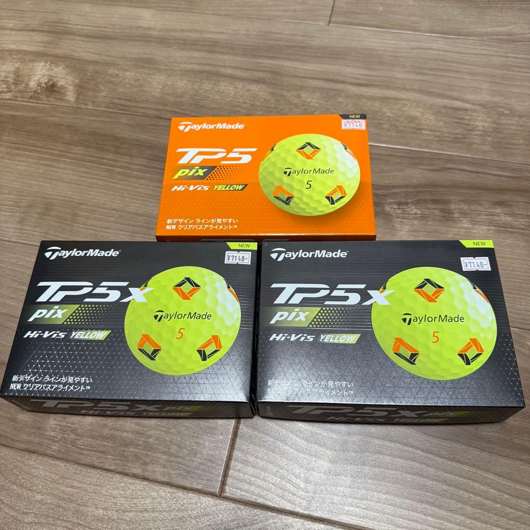 新品　テーラーメイド TP5 pix TP5X pixセット販売 イエロー