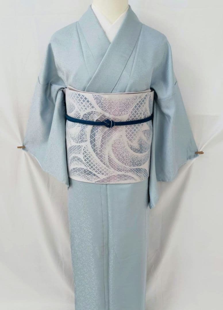 【お茶席用に】★★新品未使用　洗える紋意匠色無地(ポリ100%)Lサイズ★★