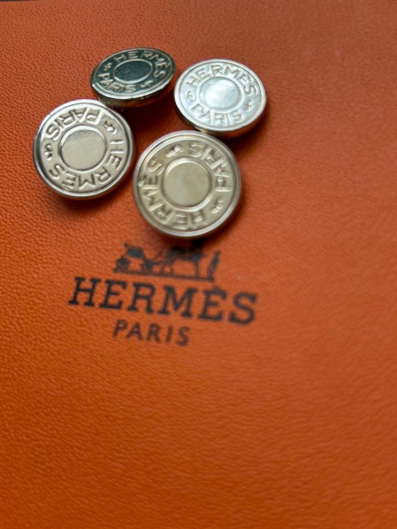HERMES エルメス シルバー カフリンクス【保管品】セリエ