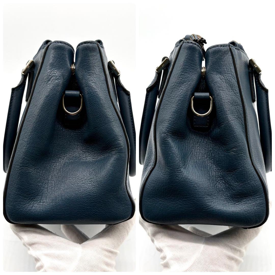 美品✨アニヤハインドマーチ イーブリー 2way ハンドバッグ レザー ブルー