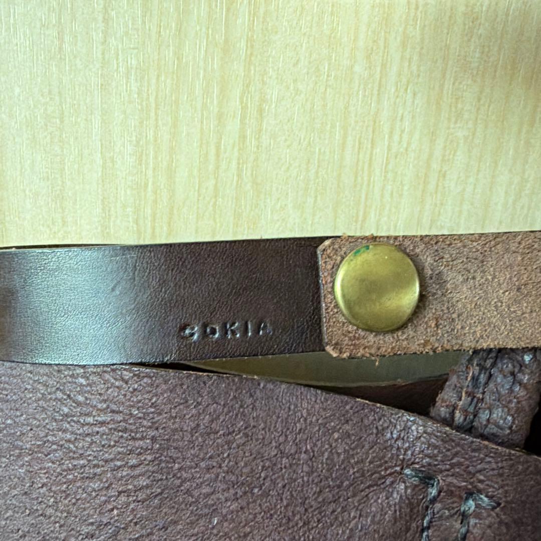 【cokia】バケツトート　L 茶　豚革