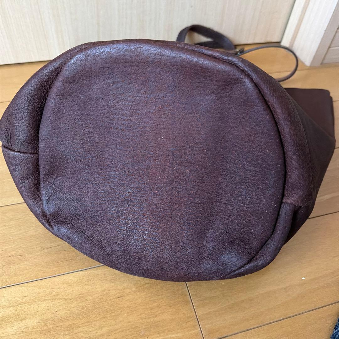 【cokia】バケツトート　L 茶　豚革