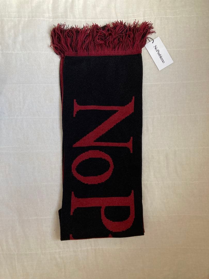【新品・未使用】 Aries No Problemo scarf 赤色マフラー