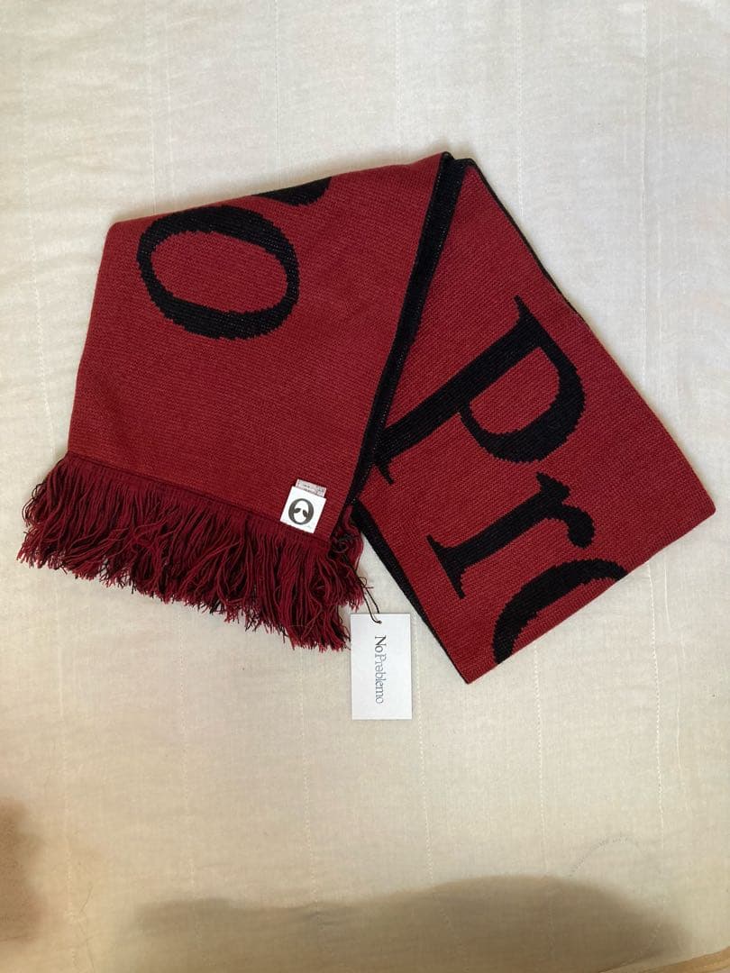 【新品・未使用】 Aries No Problemo scarf 赤色マフラー