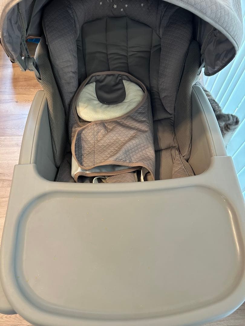 【美品】Aprica ユラリズム オートプレミアム ムーンロック ハイローチェア