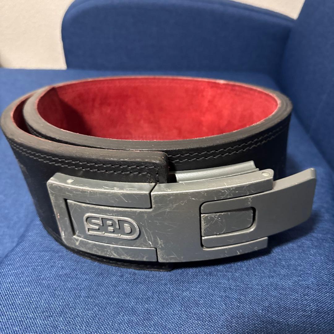SBD ウエイトトレーニングベルト 黒/赤　XL