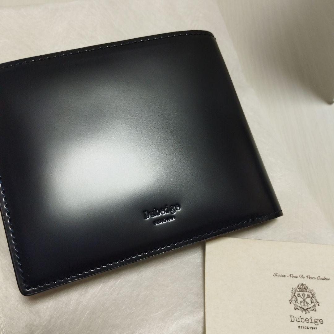 未使用 日本製 Dubeige ドゥベージュ コードバン二つ折り財布 馬革