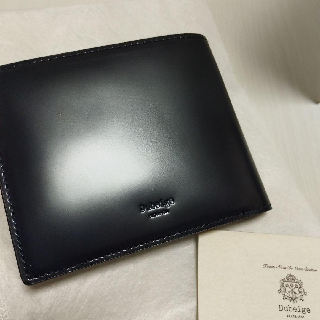 未使用 日本製 Dubeige ドゥベージュ コードバン二つ折り財布 馬革