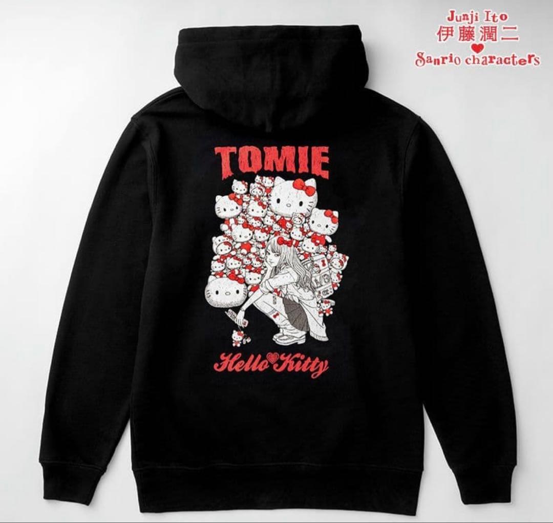 未使用 伊藤潤二×サンリオキャラクターズ パーカーM ギャル富江×ハローキティ