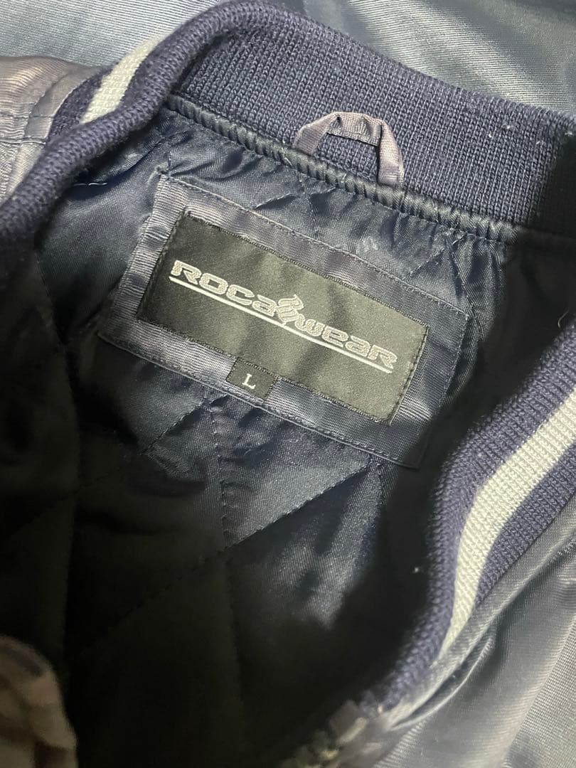 着丈82 rocawear 90s bboy スタジャン