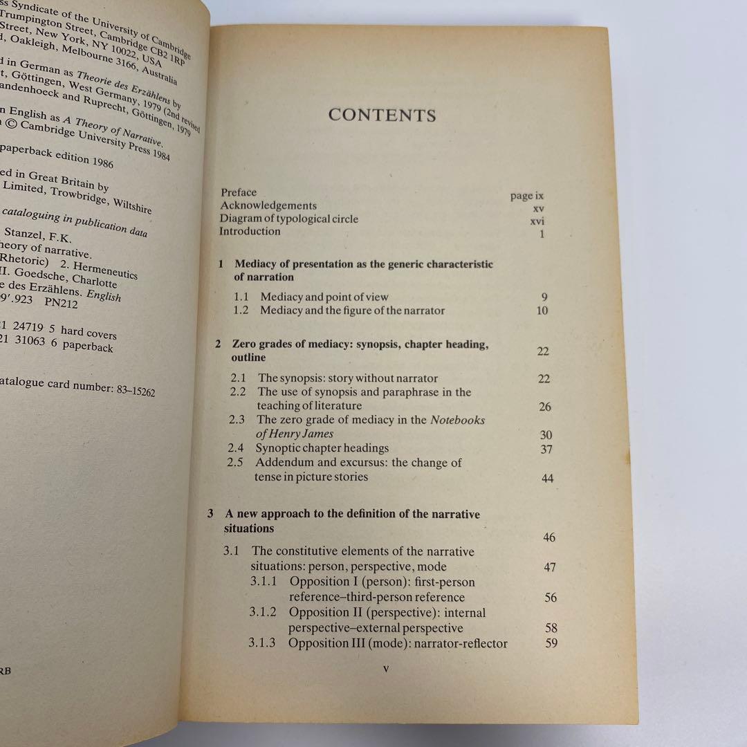 洋書 A theory of narrative