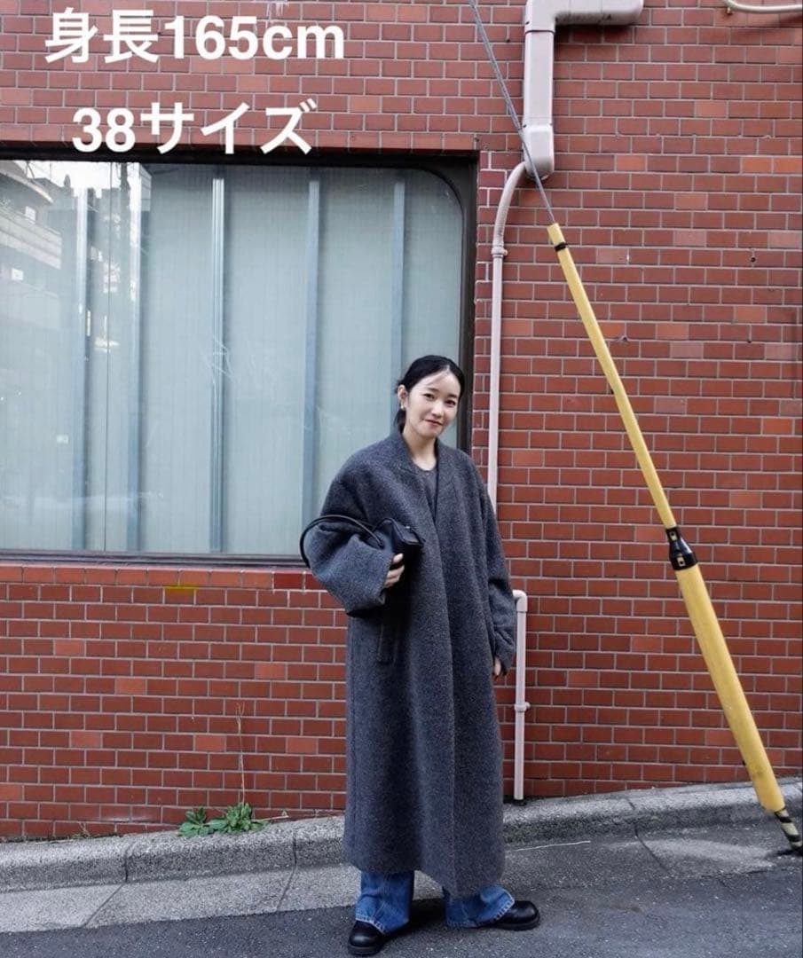 今季⭐︎anuke アンヌークCollarless Cocoon Coat 38